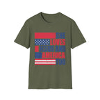 She Loves Jesus And America Too T-Shirt